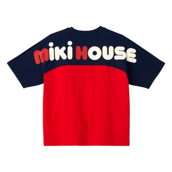 【新品未使用】ミキハウス バックロゴ半袖Tシャツ 大人用