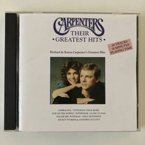 B11335　CD（中古）イエスタディ・ワンス・モア/カーペンターズ・ゼア・グレイテスト・ヒッツ　カーペンターズ