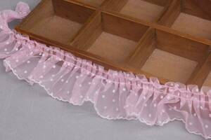 R1069- pink frill russell race width 6cm*1m