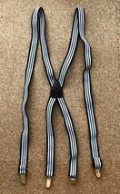 新品 USA製 サスペンダーファクトリー ストライプ ラバーベルト 伸縮性素材　　SUSPENDER FACTORY アメリカ製 MADE IN USA 玉7088_画像1