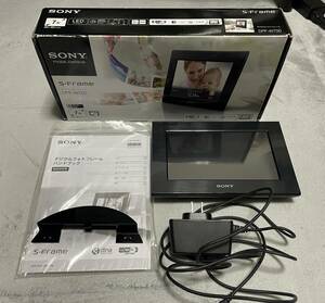 * used present condition goods * SONY digital photo frame DPF-W700/ Black Wi-Fi installing equipment 