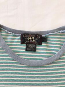 90s RRL ダブルアールエル 三ツ星タグ 半袖 Tシャツ ボーダー アメリカ ビンテージ ラルフローレン Polo by Ralph Lauren