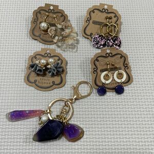 未使用　アクセサリー　ピアス　いろいろおまとめ　お得　キーチェーン　パール