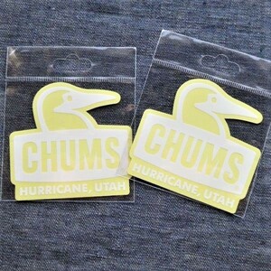 チャムス ステッカー CHUMS Booby Face CH62-1124 White 新品 防水素材 2枚セット