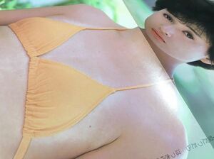 .. apricot * scraps * both sides pin nap poster idol woman super gravure bikini swimsuit Showa Retro * treasure 2