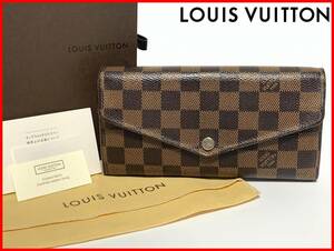 即決 LOUIS VUITTON ルイヴィトン ダミエ 新型サラ 財布 箱・保存袋 ウォレット レディース メンズ K5
