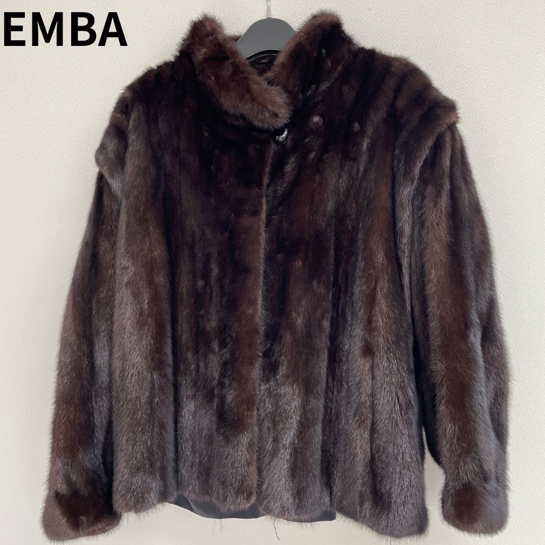 残りわずか エンバ EMBA リアルファーコート エンバ ヒョウ柄 高級品
