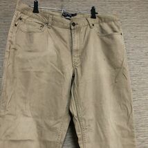 チャプス ボトムス　パンツ　ベージュ　カラーデニム　無地　ストレッチ19　古着　入手困難　激レア　希少　chaps アースカラー　シンプル_画像6