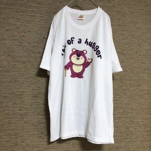 ディズニー　ピクサー　半袖Tシャツ　ロッツォ　トイストーリー　アニマル　クマ24 古着　入手困難　希少デザイン　激レア　アニメ　キャラ