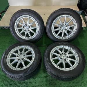 溝ありスタッドレス　205/55R16 ベンツ Bクラス 等 アーヴィン 6.5-16+44 5H112 ピレリアシンメトリコ　4本セット