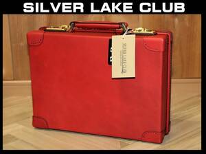 特価即決【未使用】 SILVER LAKE CLUB ★ オイルレザー トランク 28cm ★ シルバーレイククラブ アタッシュ 定価4万4000円 日本製 130252