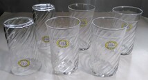 SASAKI GLASS LULL ◆佐々木 グラス　タンブラーセット　LULL◆ ６客揃え タンブラー楕円形 ビール/冷茶/ジュースに 未使用_画像2