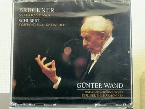 未開封新品　ブルックナー　交響曲第8番、シューベルト　未完成交響楽　ヴァント指揮　ベルリンフィル他　2CD