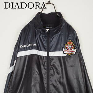 L0426*DIADORA*ディアドラ*メンズアウター*サイズO*黒×チャコール*