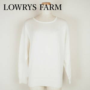 L0458*LOWRYS FARM*ローリーズファーム*レディースニット*サイズM*白*