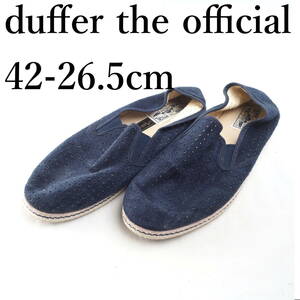 LK7130*DUFFER*ダファー*メンズシューズ*42-26.5cm*紺*