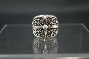 ◆ CHROME HEARTS / クロムハーツ 【 CLASSI OVAL 】クラシックオーバルクロスリング 22号 925 インボイス現本付 136688