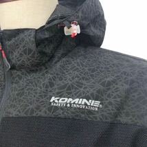 KOMINE コミネ　メンズ　総柄　ワンポイント　バイカージャケット　ライダース　アウター　上着　2XL表記_画像2