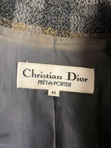 Vintage CHRISTIAN DIOR クリスチャンディオール　レディース　総柄　ジャケット　ブレザー　アウター　上着　M表記_画像3