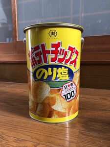 ポテトチップス　のり塩　お菓子缶（缶のみ）