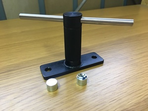 タッププレスツール　タッププレスシリンダー　ビリヤード　ハンドルシャフト径8mm ブラック