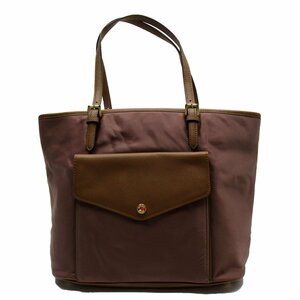 マイケルコース Michael Kors ショルダーバッグ ナイロン/型押しレザー ブラウン t18616a