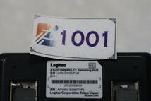 E1001 & L Logitec Swiitching HUB ロジテック スイッチングハブ LAN-SW05/PAB アダプター付_画像5
