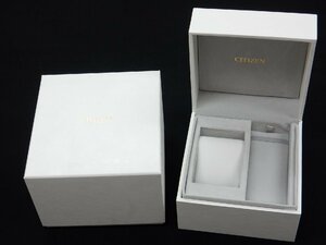 【未使用】シチズン/CITIZEN ホワイト 純正 時計 収納ケース ボックス 保存箱/空箱/化粧箱