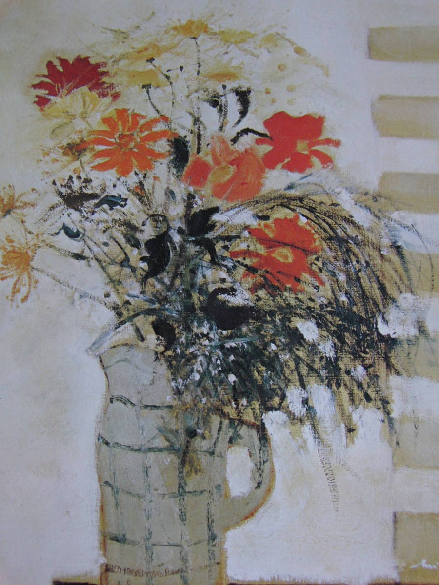 Michelle Rod, 【flower】, From a rare collection of framing art, Carefully Selected, Newly framed, Matte frame included, In good condition, postage included, Painting, Oil painting, Still life