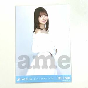 《乃木坂46》公式グッズ　阪口珠美　チュウ　 生写真 1枚 ここにはないもの 2023