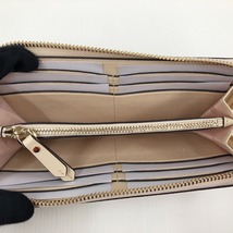 □□ Kate Spade ケイトスペード ラウンドファスナー長財布 PWRU7100 ベージュ 目立った傷や汚れなし_画像3