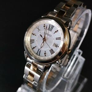 極美品【稼働品】SEIKO　セイコー　ルキア　1B25　ソーラー　シルバー