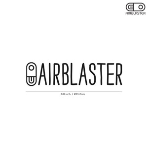 【AIRBLASTER】エアブラスター★11★ダイカットステッカー★切抜きステッカー★8.0インチ★20.3cm