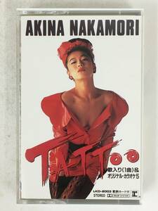 ■□R457 中森明菜 TATTOO タトゥー オリジナル・カラオケ5 カセットテープ□■