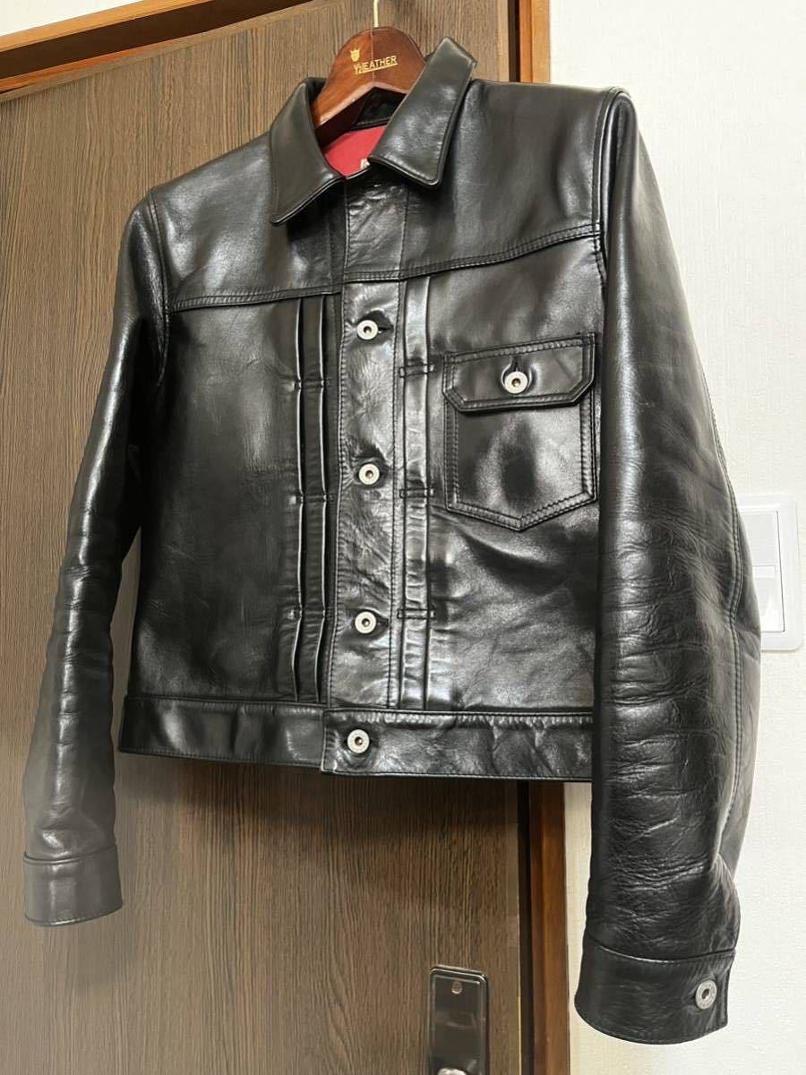 で送料無料 【希少品】ショット GENUINE HORSEHIDE レザー レザー