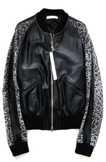 送料無料◆新品!CLOUD X レザーブルゾン 48◆made in italy