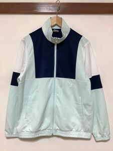 き1195 le coq sportif ルコック トラックジャケット L ライトブルー/ネイビー