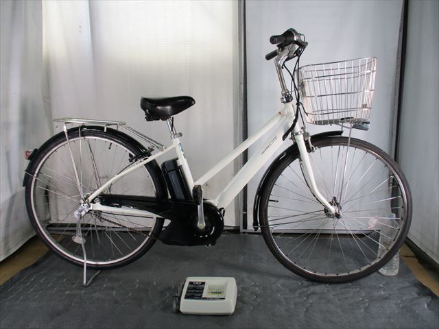 送料無料/新品】 電動自転車 YAMAHA ホワイト 49 CITY PAS 自転車本体