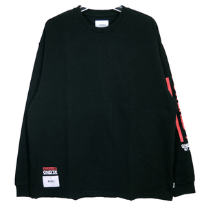 WTAPS ダブルタップス 22AW POWER-T/LS/COTTON.ONEITA 22217OND-CSM02 パワー ティー ロングスリーブ Tシャツ オニータ ロンT ブラック