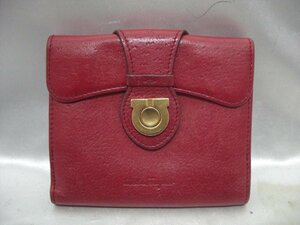 SALVATORE FERRAGAMO Salvatore Ferragamo leather folding purse 