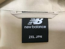 new balance ニューバランス コーチシャツ ナイロン 半袖シャツ JMTL2019 サイズ2XL メンズ ユニセックス ベージュ_画像4