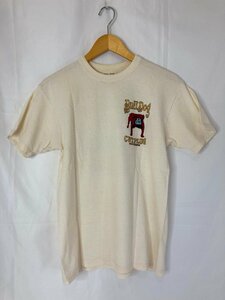 JOE McCOY BALL PARK ジョーマッコイ　bulldog ブルドッグ プリント Tシャツ　38　クリーム