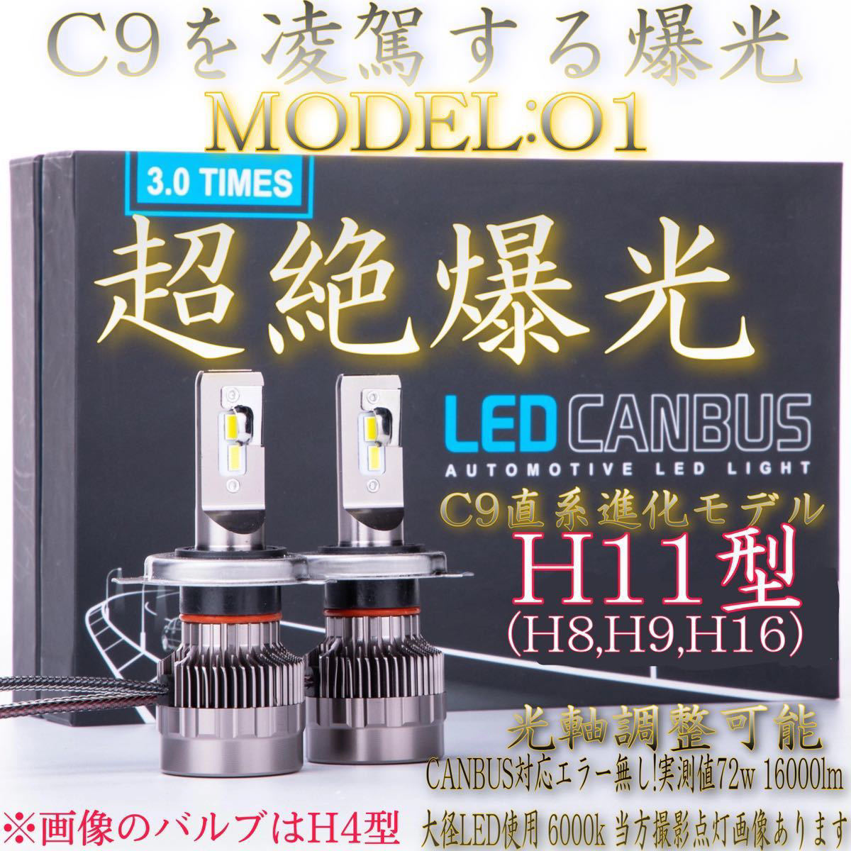 雷光 H11 究極爆光 イエローLED フォグ 実測160w ちるみな雷光. - 通販