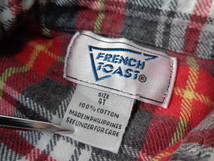 b571◆FRENCH TOAST フランネルチェックシャツ◆フレンチトースト size:4T 赤色系 子供服 コットン100％ 長袖シャツ ゆうパケット発送 5C_画像5