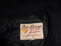 b499◆60s USA製 Fox Knapp US NAVYタイプ ピーコート◆フォックスナップ size16? 黒色系 メルトンウール 裏キルティング 5C_画像6