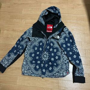 【正規品】North Face×supreme ペイズリー柄マウンテンパーカー