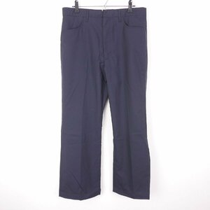 22SS FARAH ファーラー メンズ ボトムス ウール 無地フレアパンツ スラックスNAVY 32 FR0201-M4020