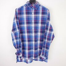 DIGAWEL ディガウェル C/R CHECK L/S SHIRT メンズ トップス 長袖チェック シャツ BLUE 1_画像1