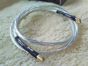 NORDOST 中高音域志向☆ サウンドUSB2.0 A-B ソリッドシルバーコート 1.5M 未使用新品 