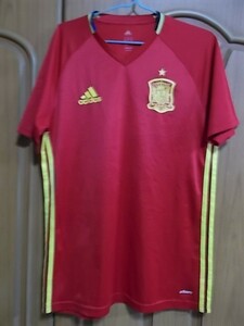 【正規品・古着】スペイン代表トレーニング・シャツ　赤シャツ　EURO2016年　イニエスタ　セルヒオ・ラモス　ピケ